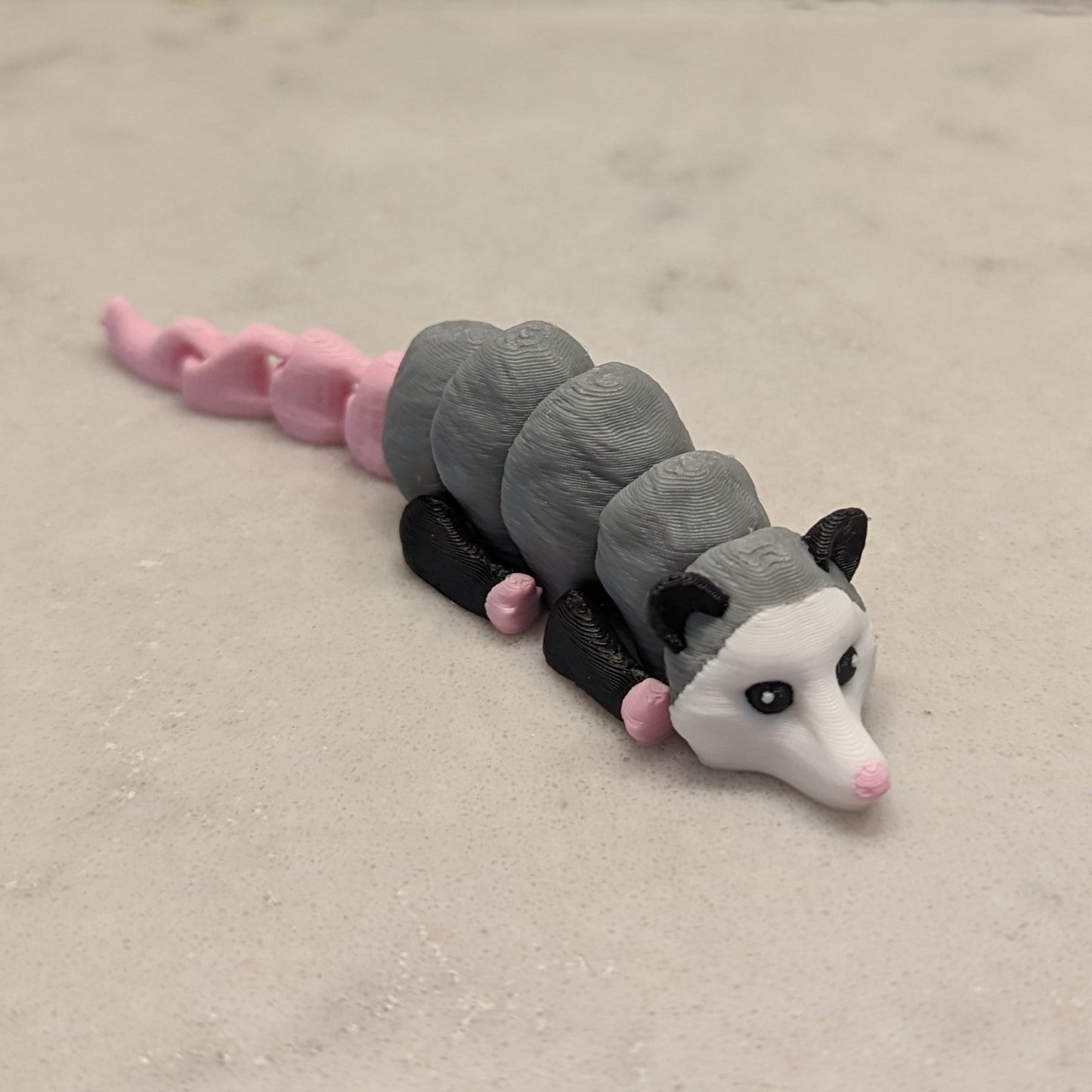 3d Printed Flexi Critters - Skunk, Red Panda, Raccoon, Otter and Possum