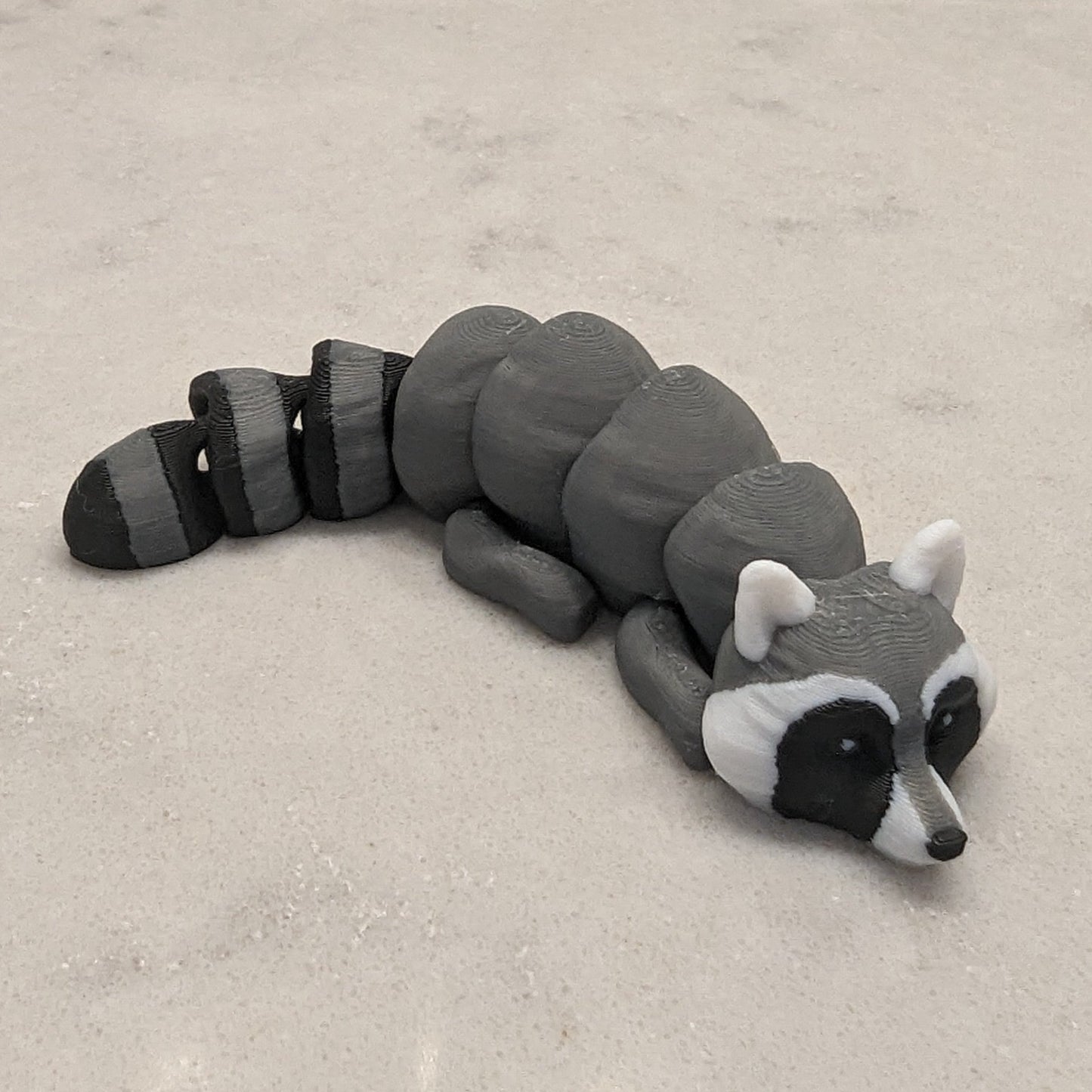 3d Printed Flexi Critters - Skunk, Red Panda, Raccoon, Otter and Possum