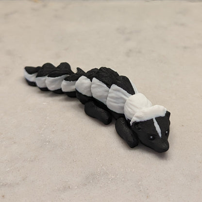 3d Printed Flexi Critters - Skunk, Red Panda, Raccoon, Otter and Possum