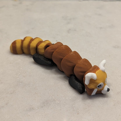 3d Printed Flexi Critters - Skunk, Red Panda, Raccoon, Otter and Possum