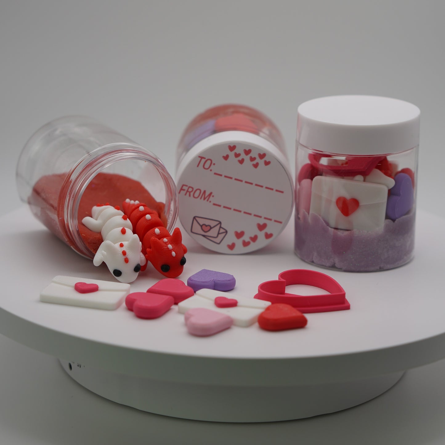 Play Doh Jar Valentines Theme