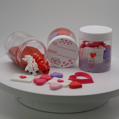 Play Doh Jar Valentines Theme