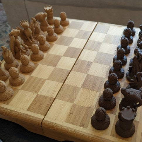 3d Printed Chess Pieces (Chess Board Not Included)