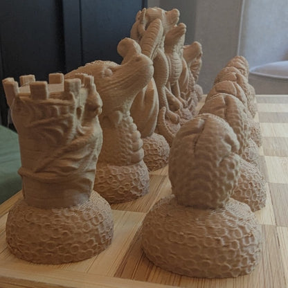 3d Printed Chess Pieces (Chess Board Not Included)