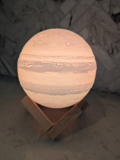 Solar System LED Light 3D Printed Multi-Color Lamps