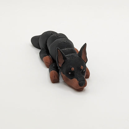 3d Printed Flexi Dogs - Doberman Pinscher, Doodle, Yorkshire Terrier (Yorki), French Bulldog, Samoyed, Scottish Terrier