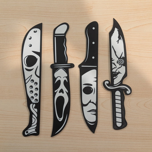 3d Printed Halloween Horror Knife Set