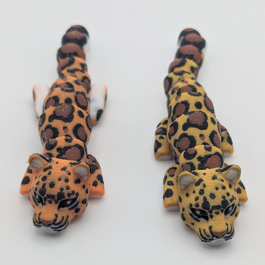 3d Printed Flexi Dogs - Leopard - Orange and Yellow